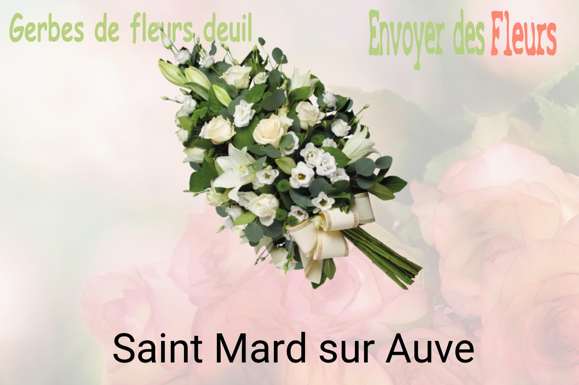 Gerbe de fleurs de deuil livrée à Saint-Mard-sur-Auve